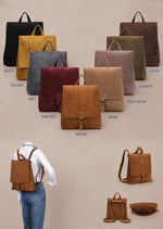 Velour Vegan verstellbare Tasche/Rucksack