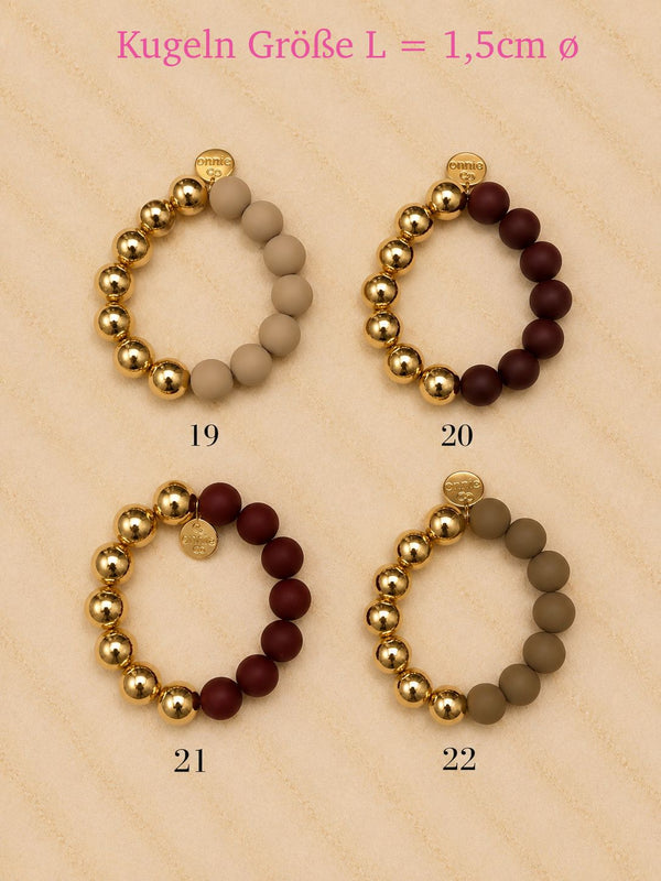 Perlen Armbänder Halb/Halb