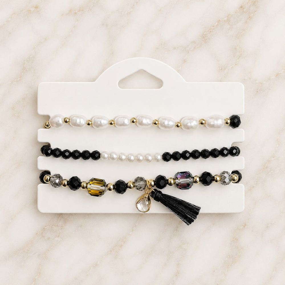 Glasperlen Armbänder 3er Sets