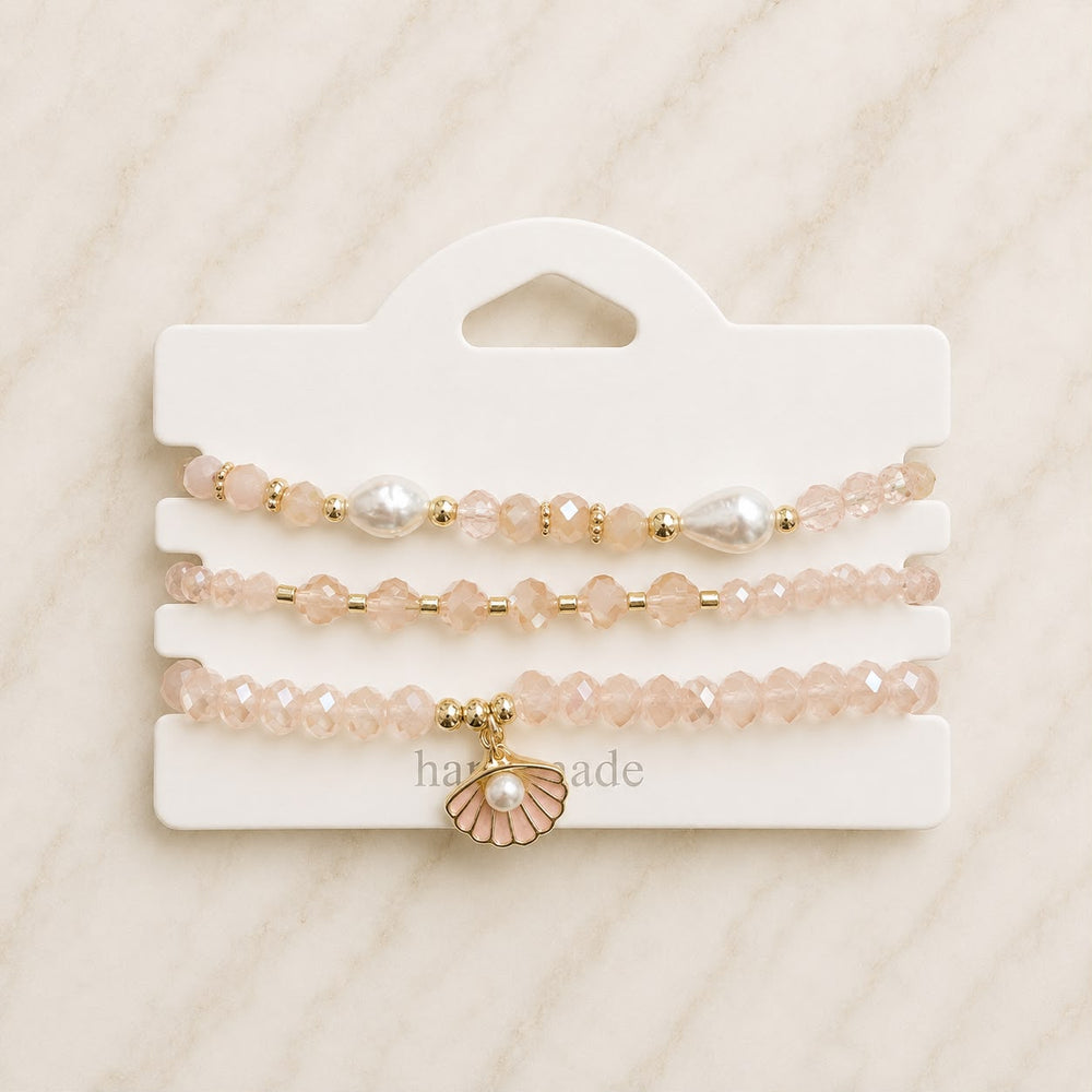 Glasperlen Armbänder 3er Sets