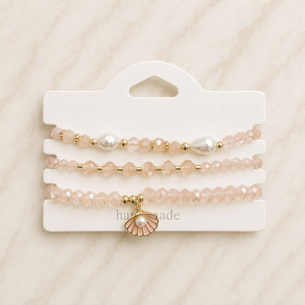 Glasperlen Armbänder 3er Sets