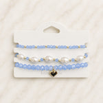 Glasperlen Armbänder 3er Sets