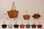 Velour Shopper XL Lidia