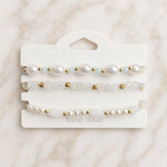 Glasperlen Armbänder 3er Sets