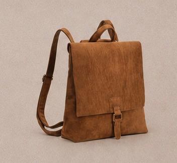 Velour Vegan verstellbare Tasche/Rucksack