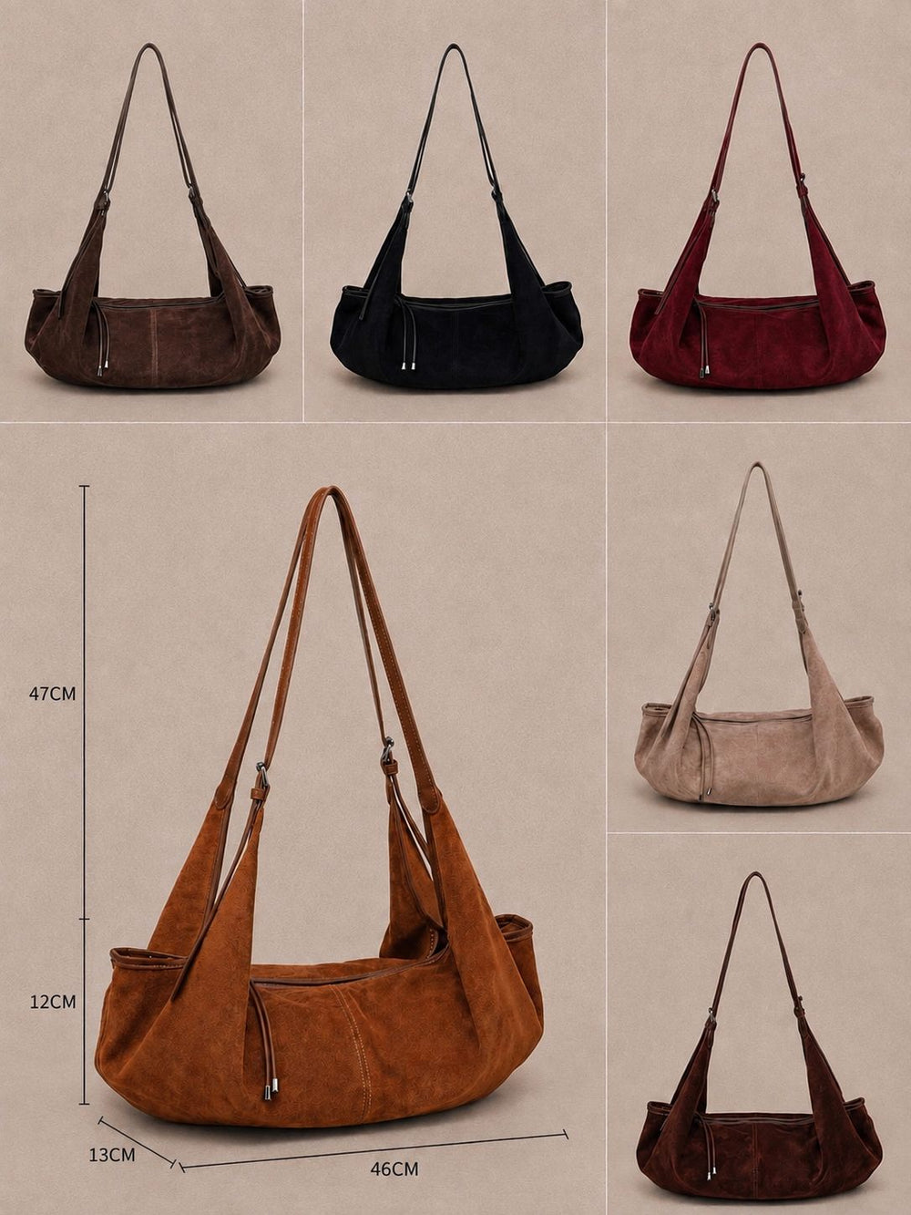 Hobo 60 Tasche fake velour Nina