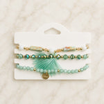 Glasperlen Armbänder 3er Sets